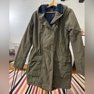 Olive Green Hooded Women's Jacket